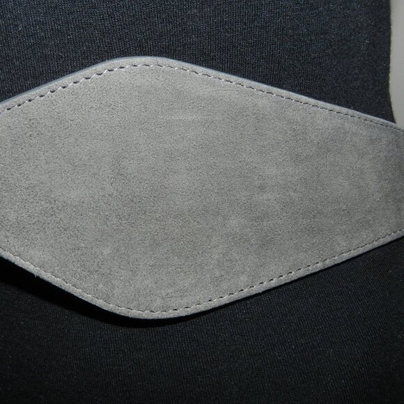 NWT White House Black Market Gray Suede Obi Waist Belt Size XS/S - Picture 2 of 4